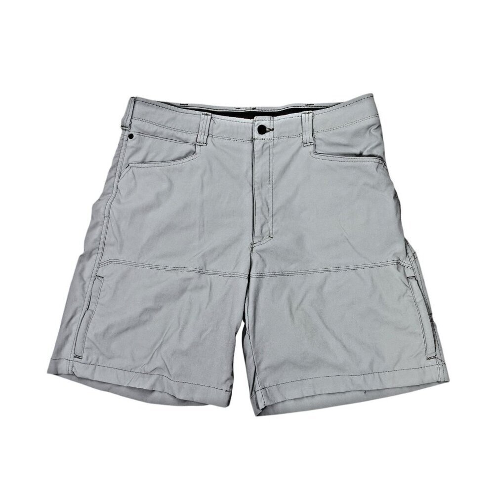 Wrangler Tan Flex Waistband Zip Pocket Outdoor Cargo Shorts Men Size 36 TAN READ